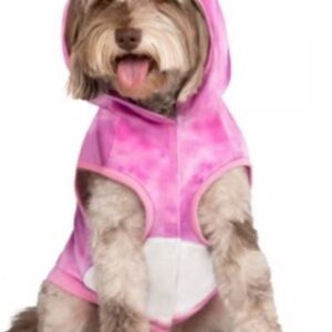 Squishmallows Small Lola The Unicorn Dog Full Body Hoodie Cozy Pink Dog Hoodie